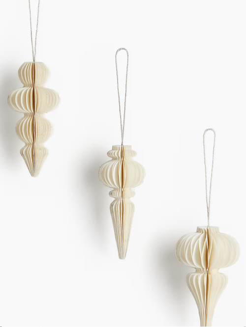 4-Pack Paper Ornaments