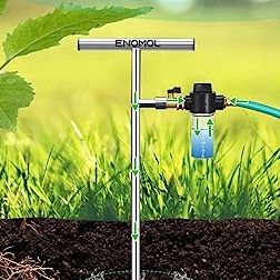 Stainless Steel Deep Root Tree Watering Tool,root Feeder With Fertilizer Bottle Watering Wand Irrigation System Watering Stake,for Trees Bushes Shrubs Fruit Trees With Brass Valve T-Handle