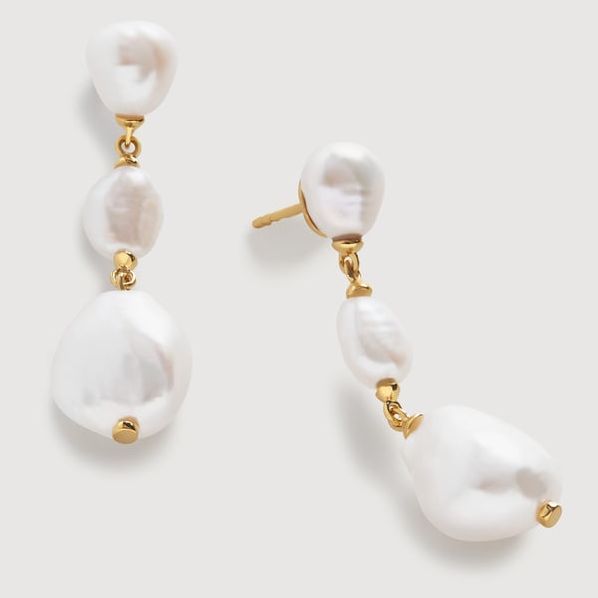 Monica Vinader Nura Triple Drop Earrings