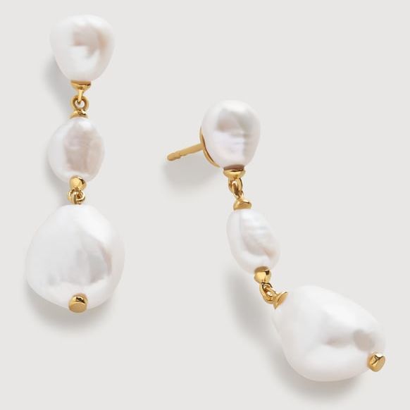 Monica Vinader Nura Triple Drop Earrings