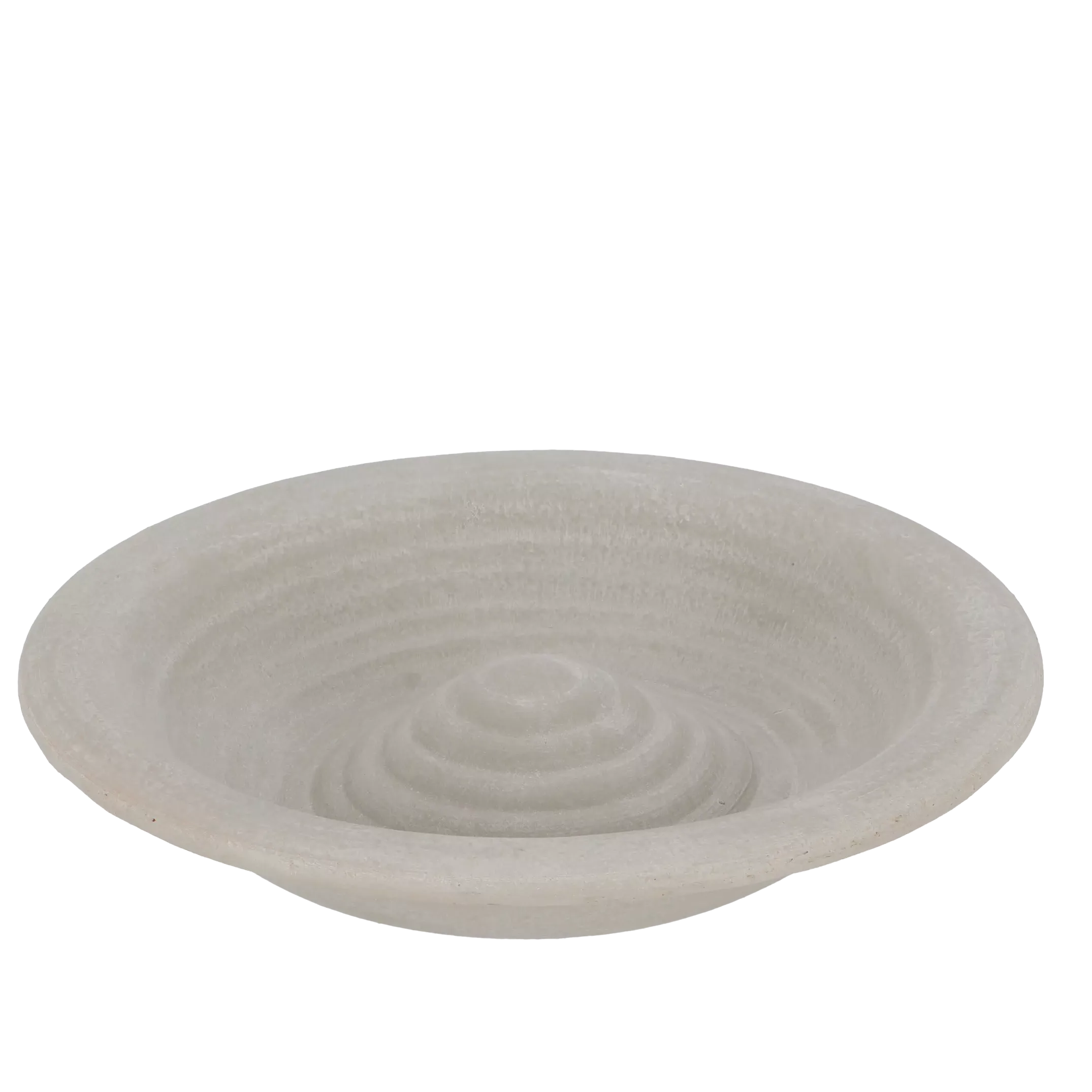 Fallen Fruits Ceramic Bird Bath, Grey