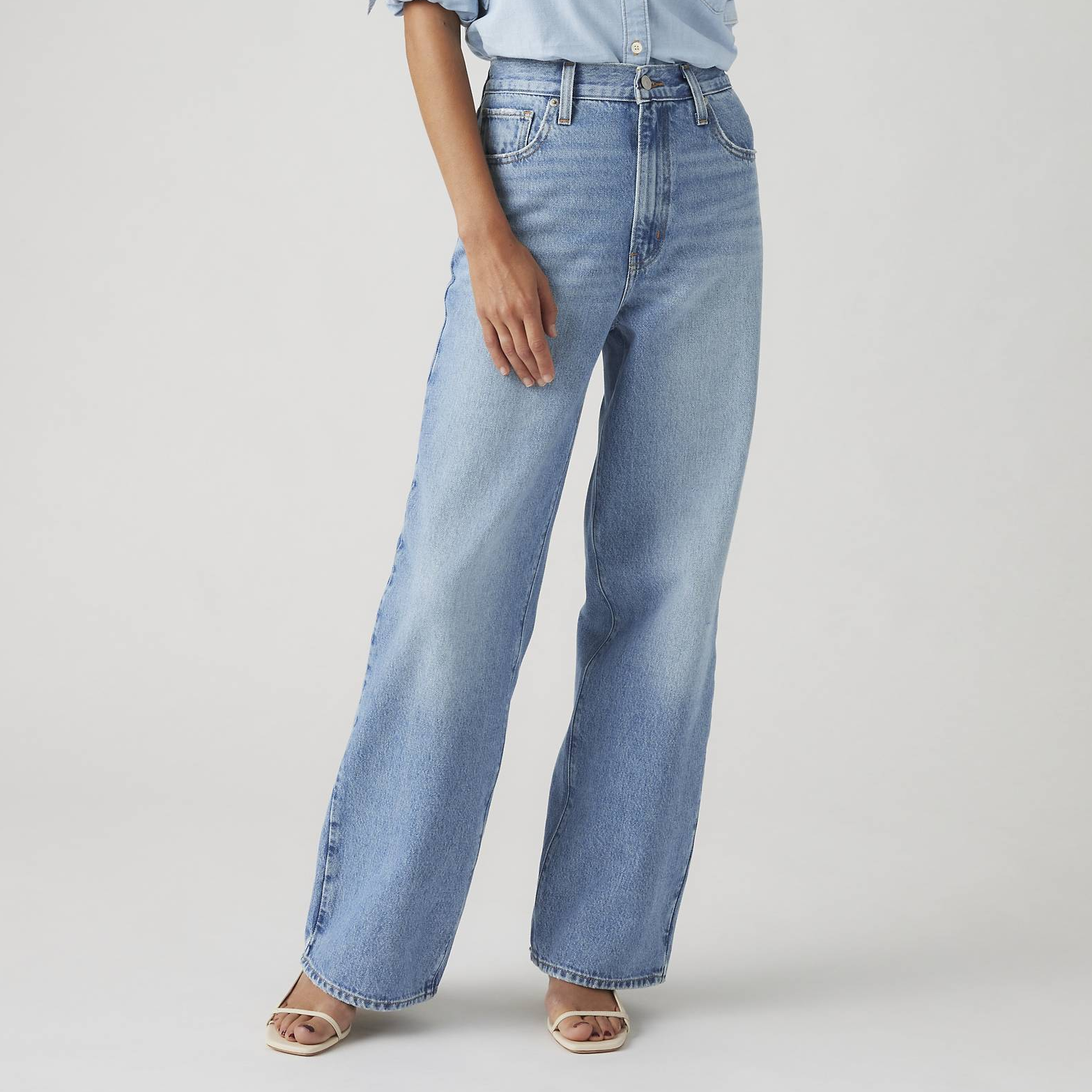 Levi's, High Waisted Straight Jeans