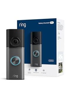 Ring Battery Doorbell Pro (nuevo modelo), Retinal 4k con gran angular, hasta 10x Zoom, Visión nocturna
