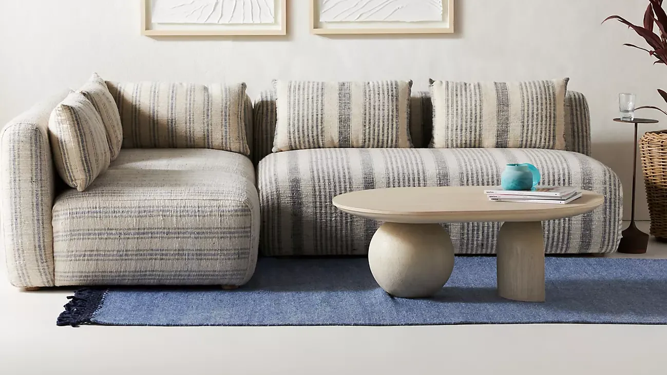 Boro Stripe Kori Modular Armless Sofa