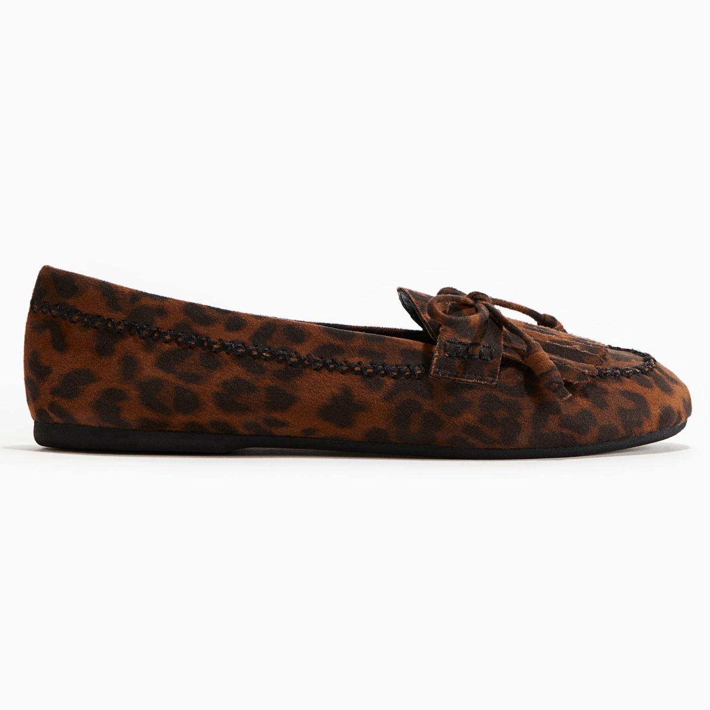 H&amp;amp;M Leopard Print Flat Loafers