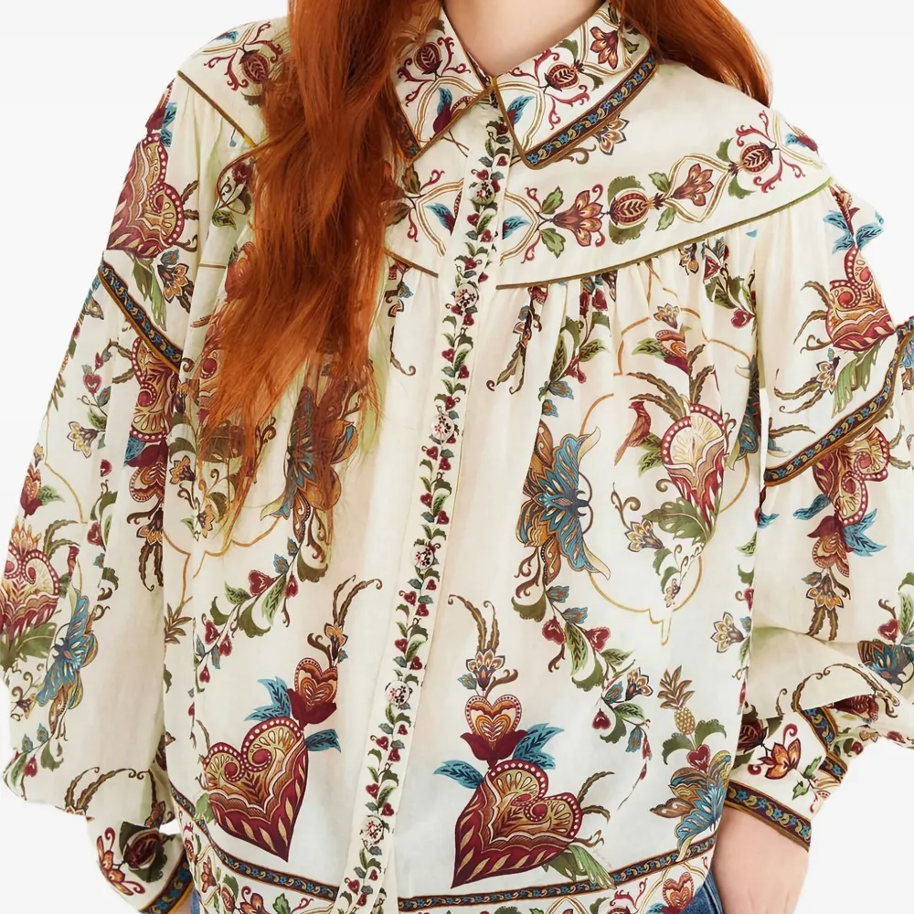 Cat Deeley's floral Farm Rio blouse