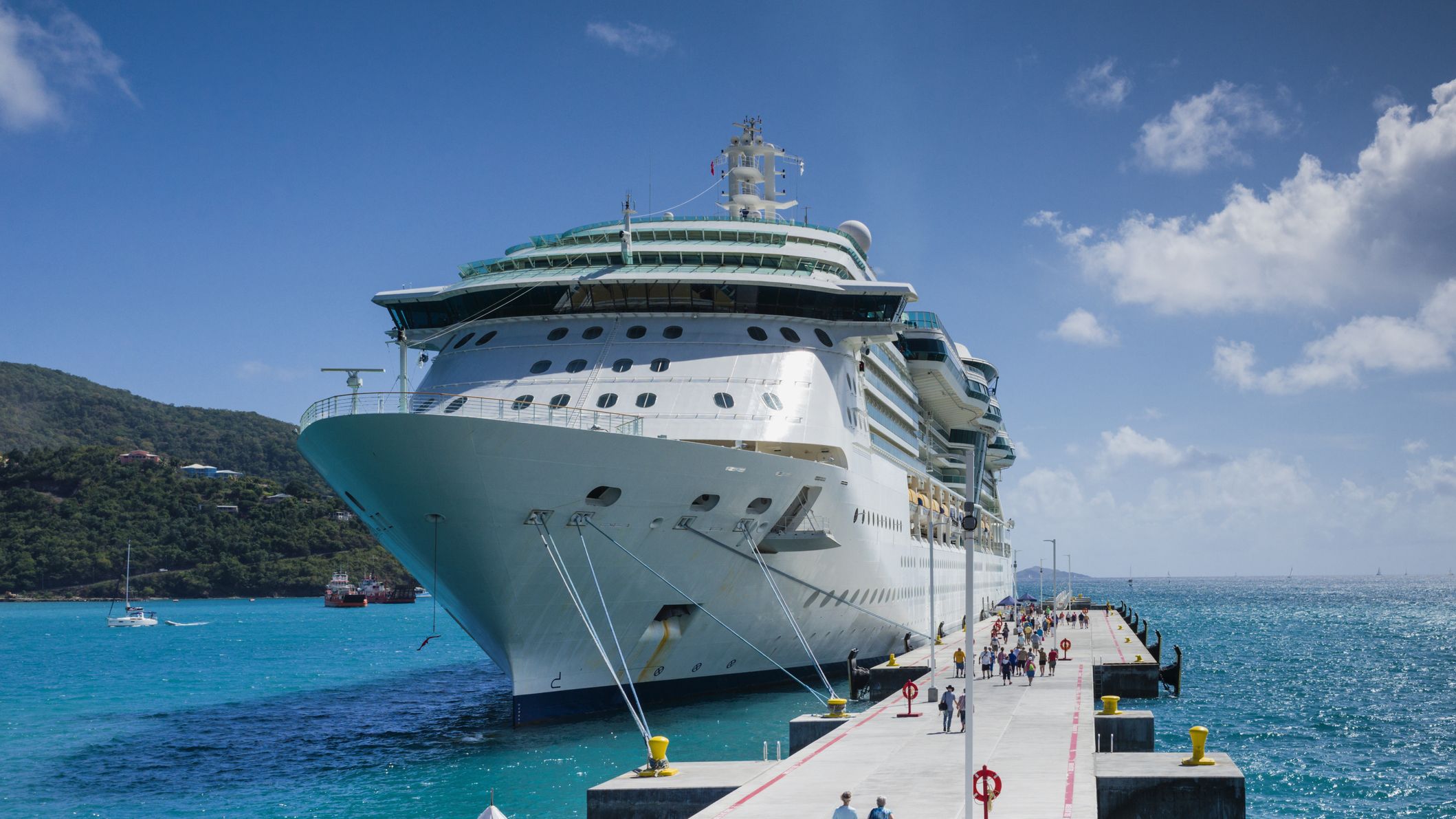 British Virgin Islands, Tortola, Road Town, Cruise Ship Dock, cruiseship