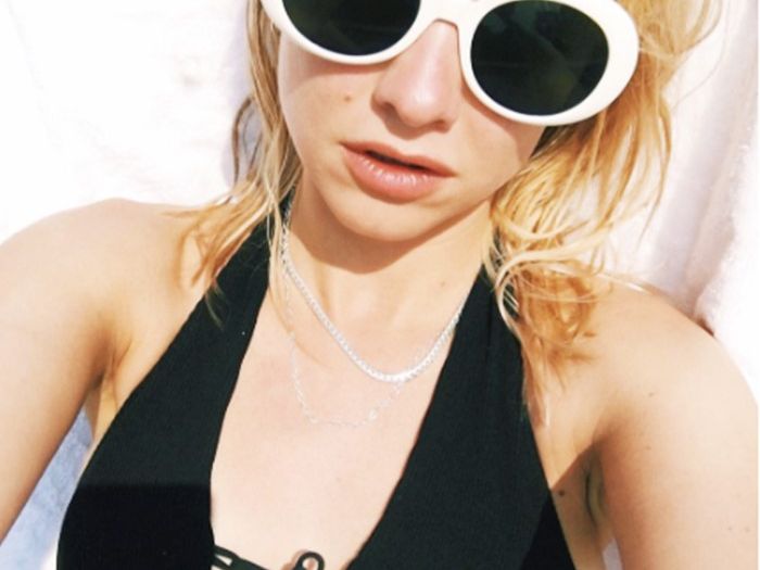 Saint Laurent Paris California Surf Collection Oval Sunglasses White Eyewear Harry Styles Lookbook — Harry has worn these Saint Laurent  main image 4