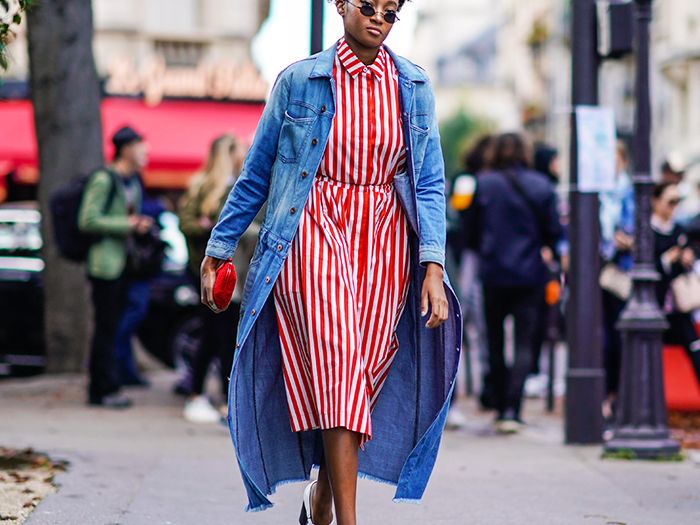 dress to wear with denim jacket 23 Denim Dress Outfits to Style the Staple All Year Round