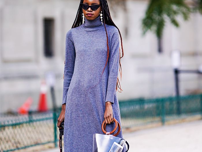 green emerald velvet dress Sweater Jumper Dress main image 0
