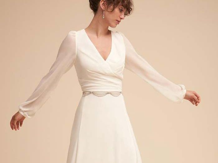 slim fit dress slacks PRETTYGARDEN Women's Fall Wedding Guest Dresses Long Sleeve V Neck Flo
