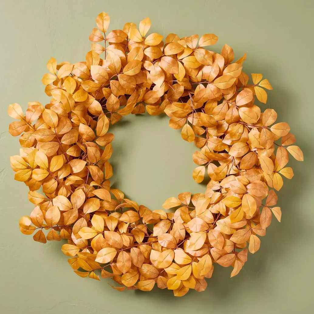 Yellow Aspen Wreath - Hearth &amp;amp; Hand&amp;trade; With Magnolia