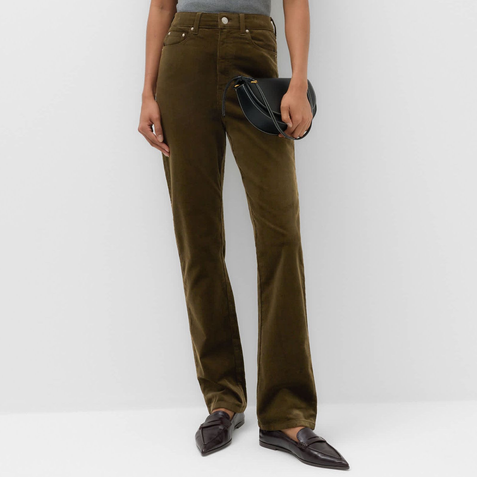 Cord Straight Leg Trousers