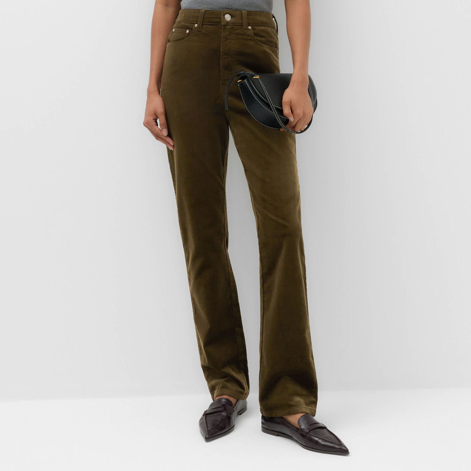 Cord Straight Leg Trousers