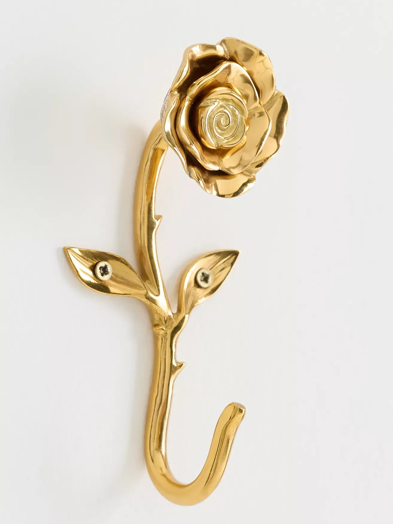 Brass Rose Hook