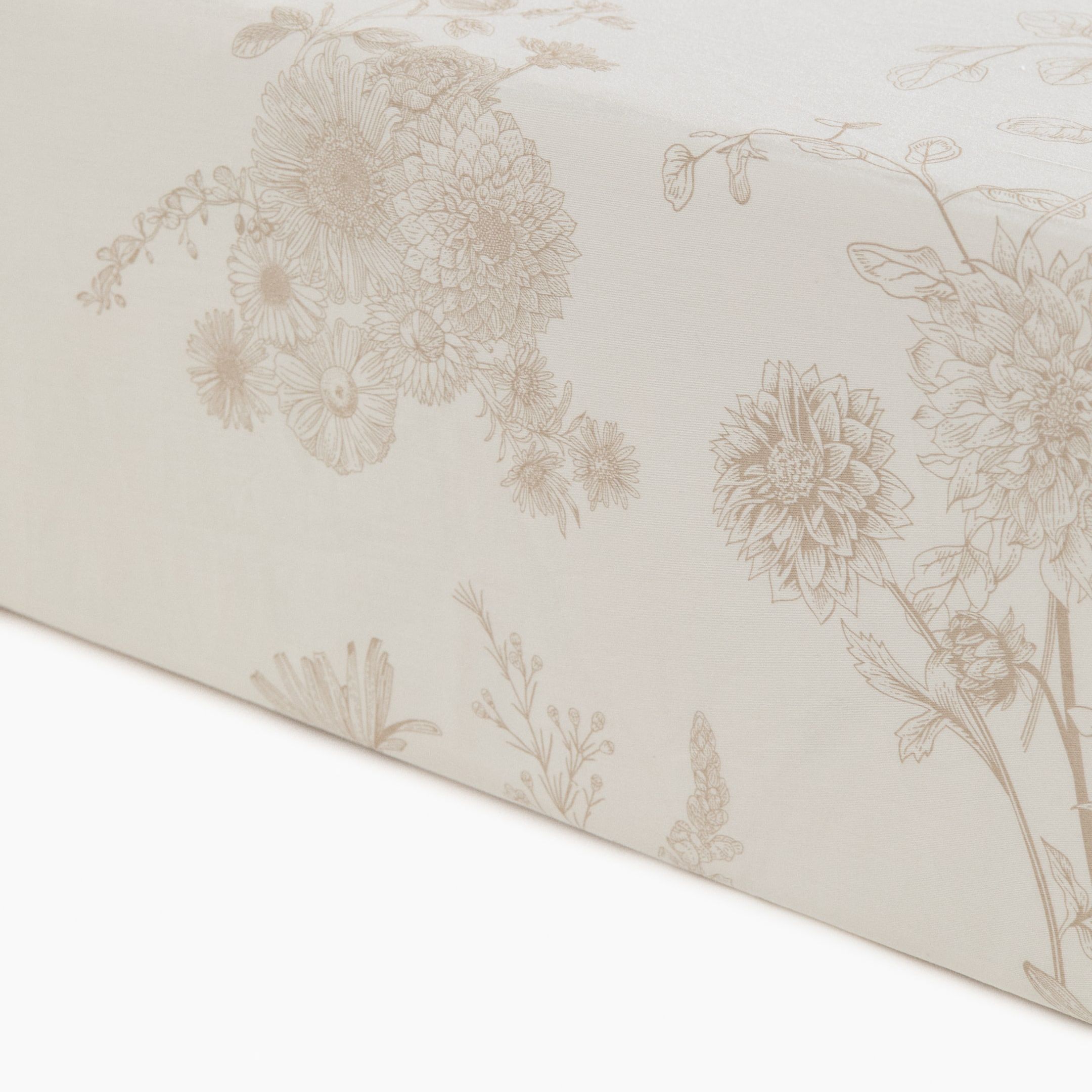 Patterned Satin Fitted Sheet