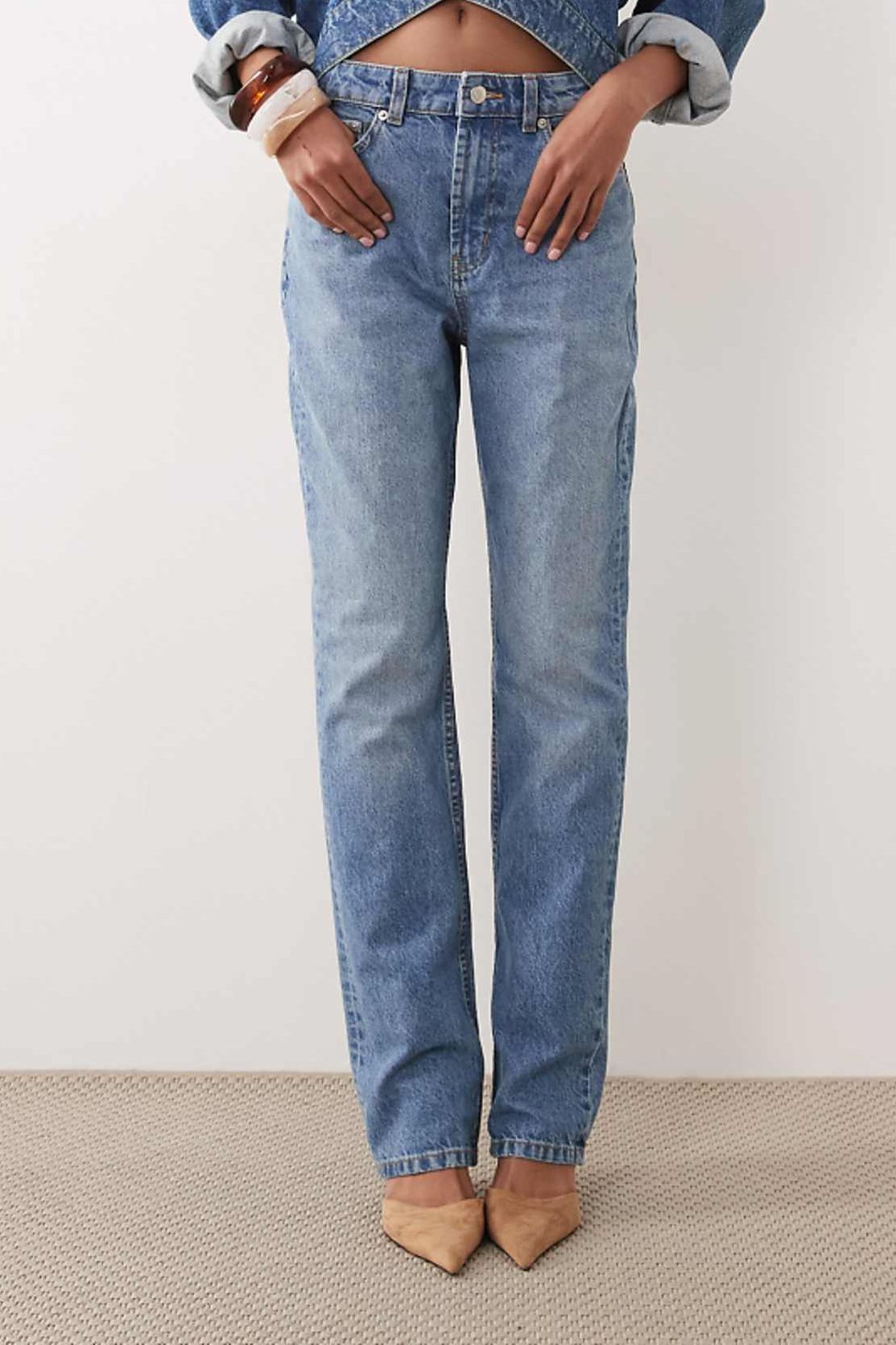 Asos Design Circular Design Collection 90s Straight Leg Jeans in Vintage Wash