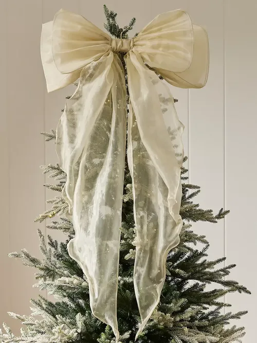 Organza Bow Tree Topper