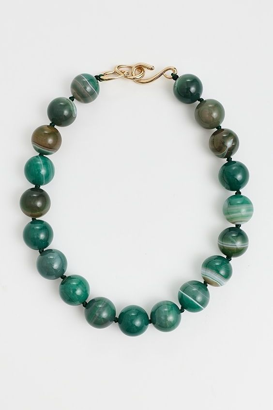 Madewell Oversized Stone Bead Choker Necklace