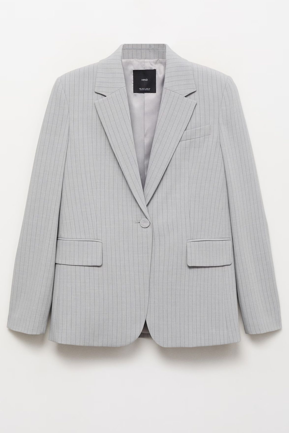 Mango pinstripe suit blazer