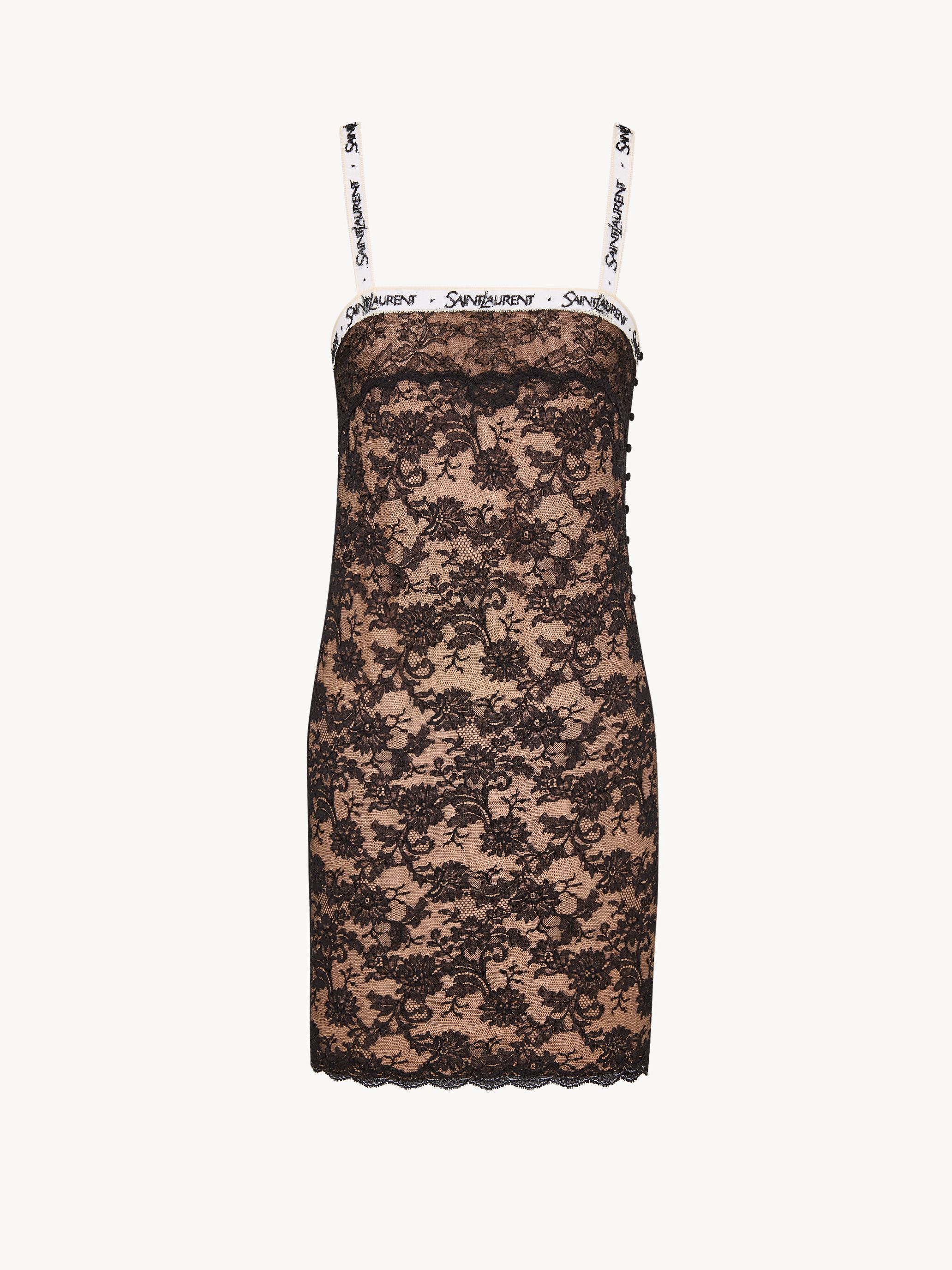 Saint Laurent Lace Slip Dress