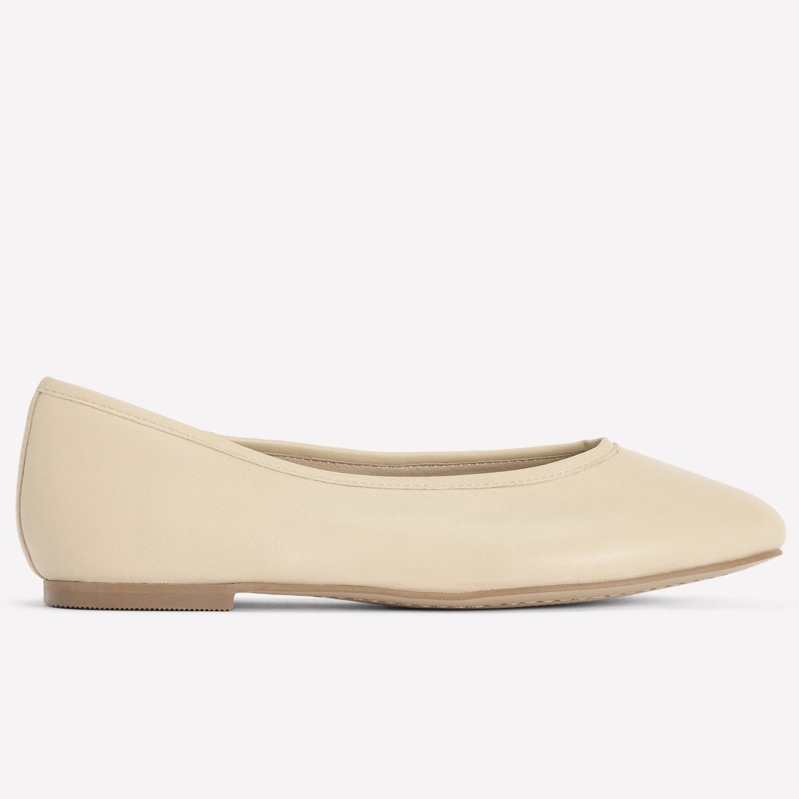 High Cut Ballet Flats-Butter Yellow