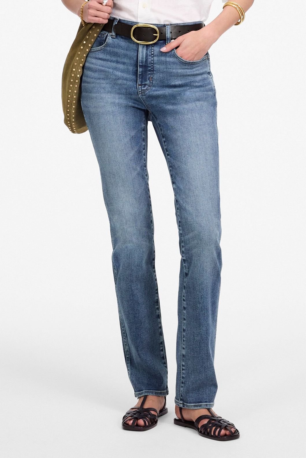 High-Rise Stovepipe Jeans