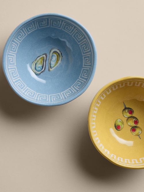 Set of 2 Coastal Picnic Nibble Bowls