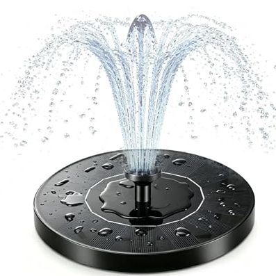 Floating Solar Water Fountain With 7 Spray Modes, Solar Powered Fountain Pump for Bird Baths, Ponds, Pools &amp;amp; Garden Decor, Outdoor Eco-Friendly Water Feature, No Wiring Needed