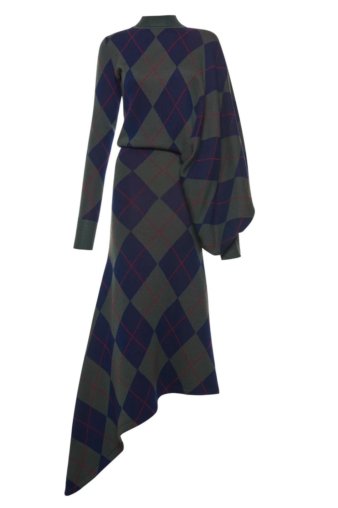 A.W.A.K.E. Mode argyle knitted dress