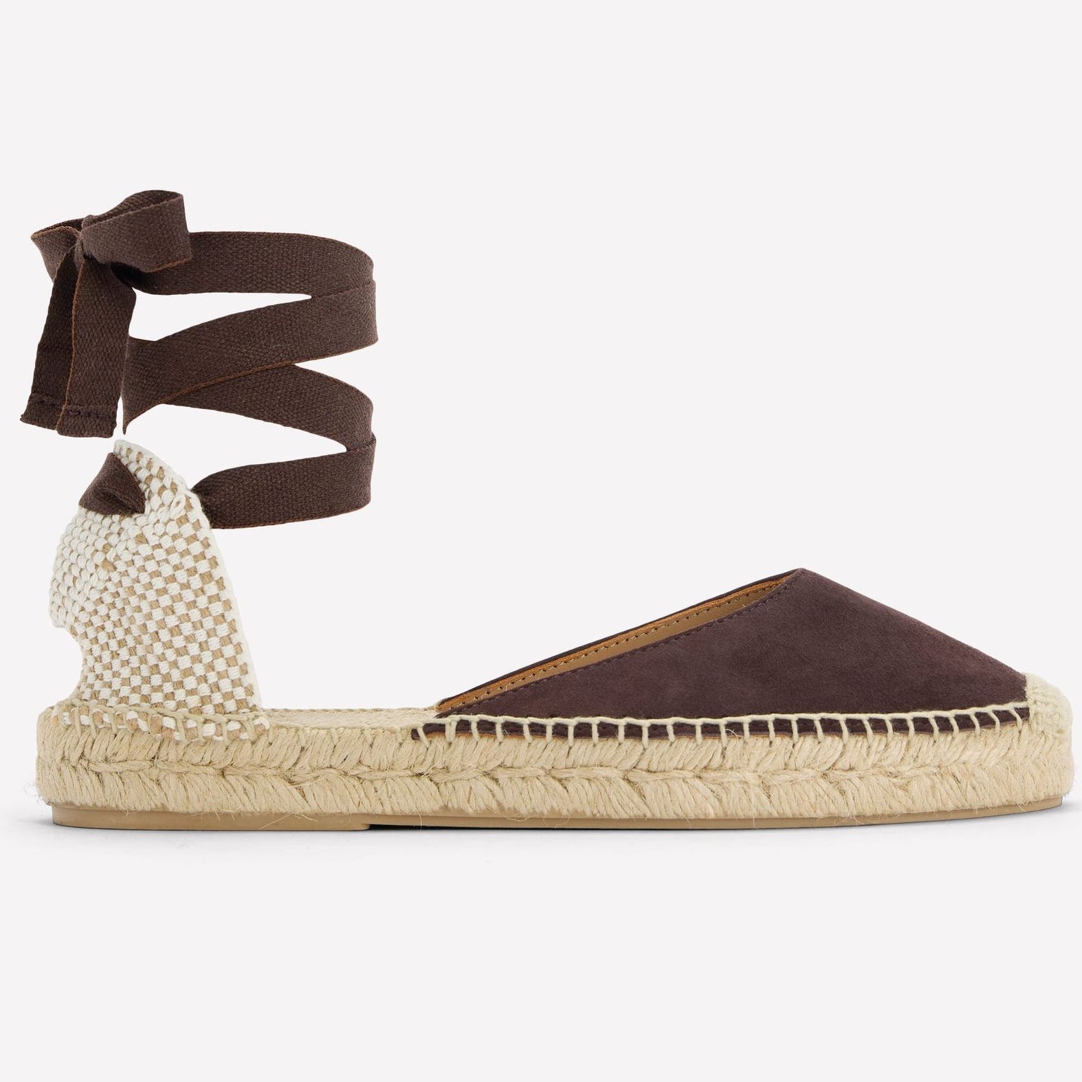 Cassie Flat Espadrilles-Bitter Chocolate