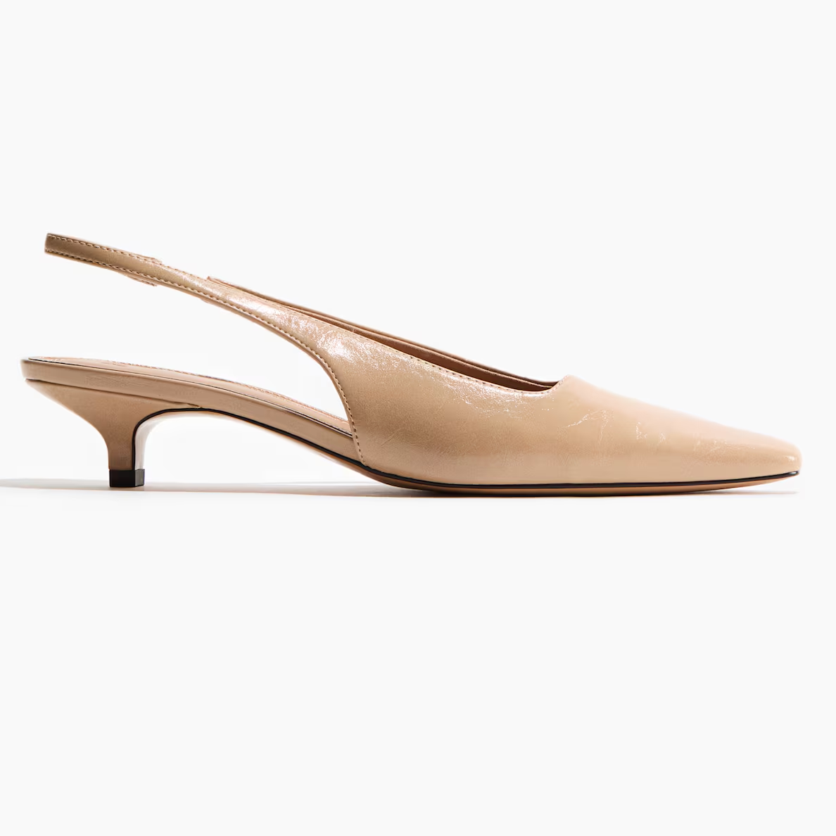 H&amp;amp;M, Kitten-Heeled Slingbacks