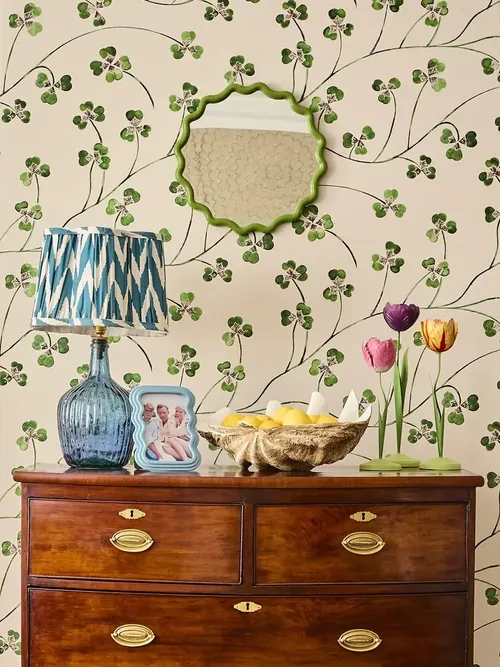 Dahlia Sunset Tulip Candleholder - Tole