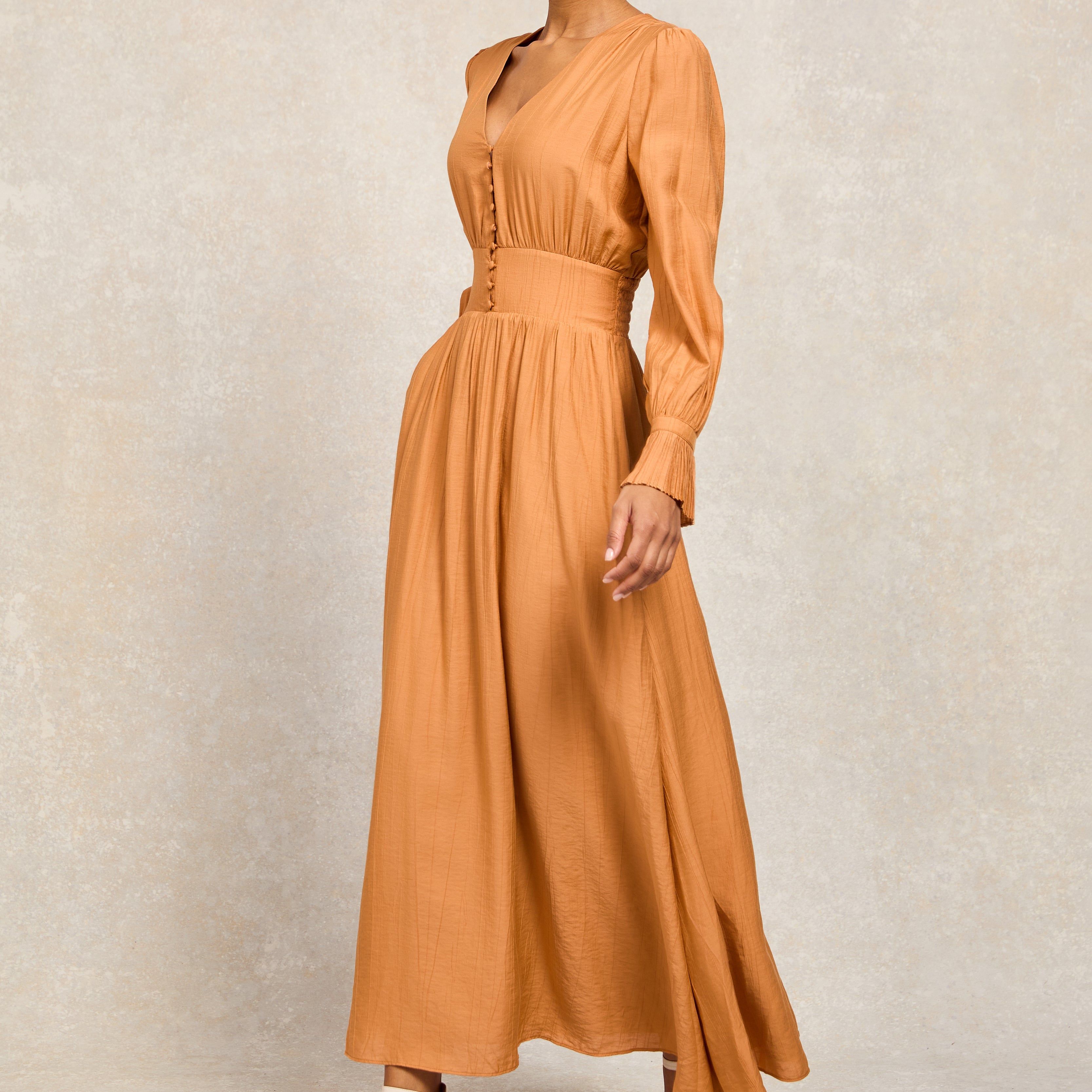 Phoebe V-Neck Maxi Dress (sienna)
