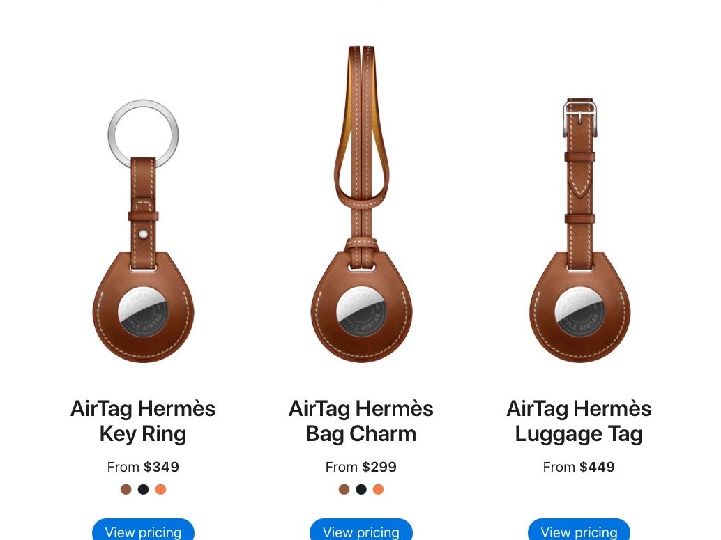 Slap your $29 AirTag into this $449 Hermès luggage tag