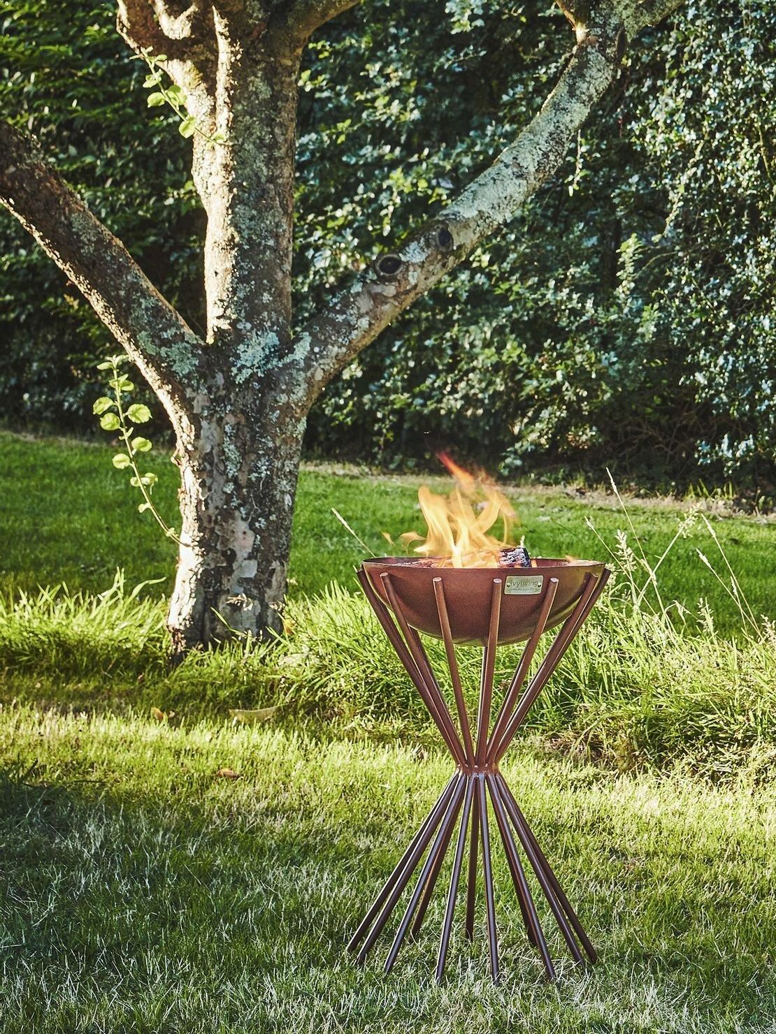 Ivyline Black Garden Metal Dakota Fire Pit