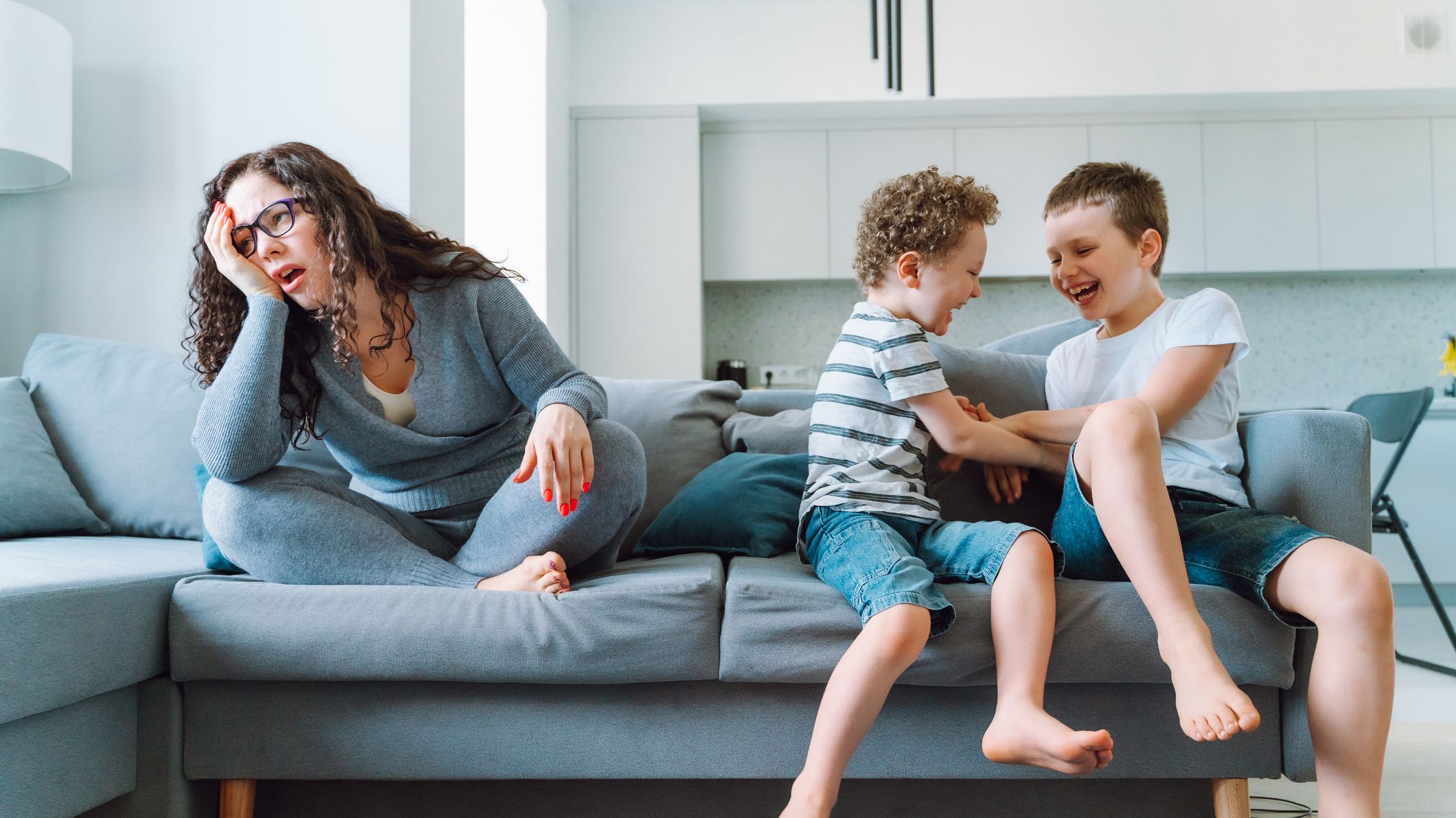 A mom tired of hearing the children argue