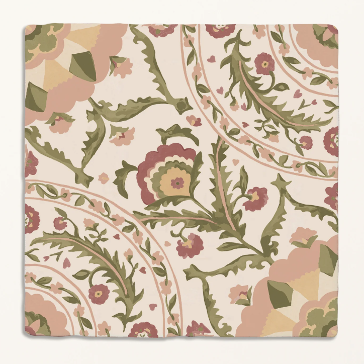 Ca'Pietra, Studio Sanderson - Anthos Pink Clay - Studio Sanderson - Anthos Pink Clay - 13 X 13 X 1.0cm