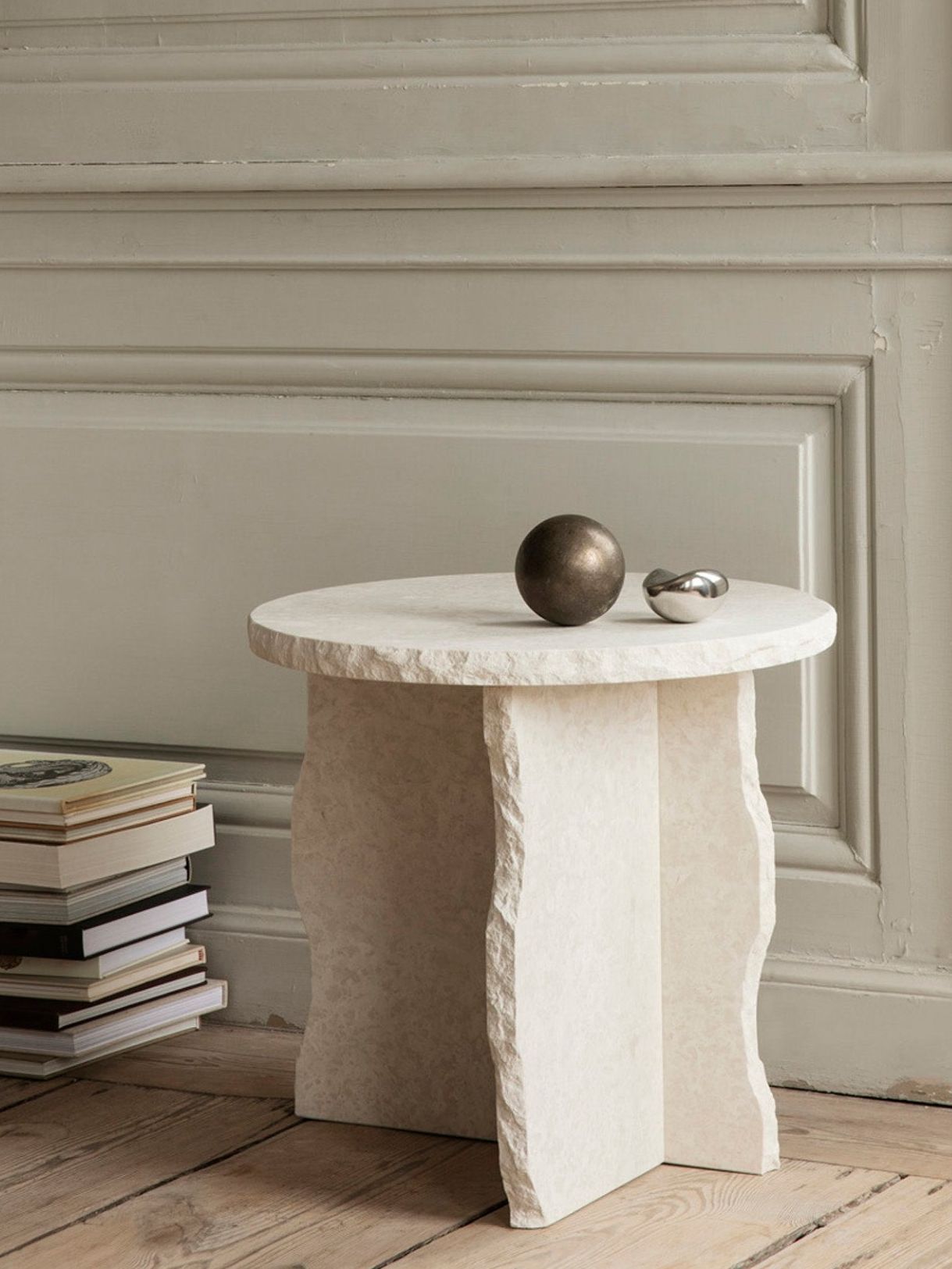 Handmade Marble Side Table Mineral