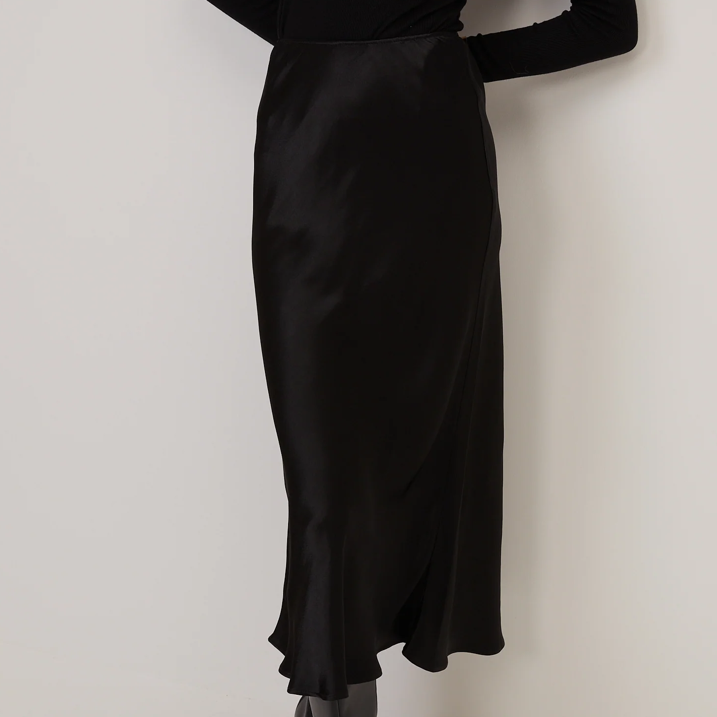 Nobody's Child black midi skirt