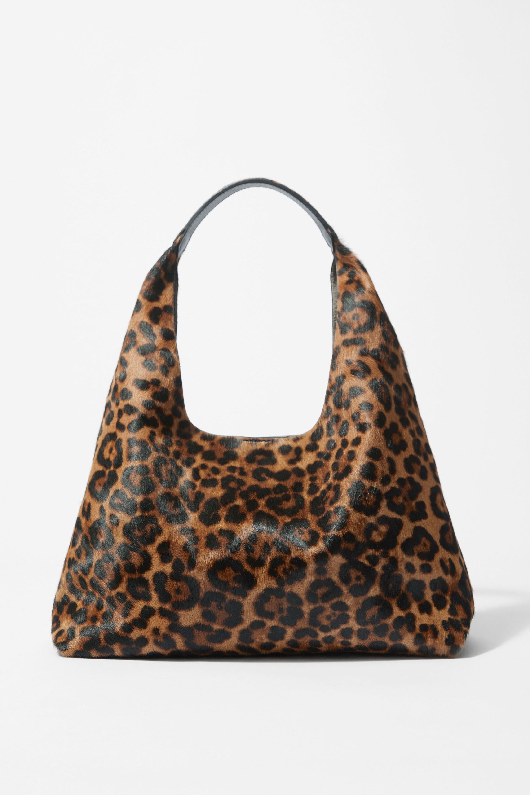 Leopard-Print Leather Tote Bag