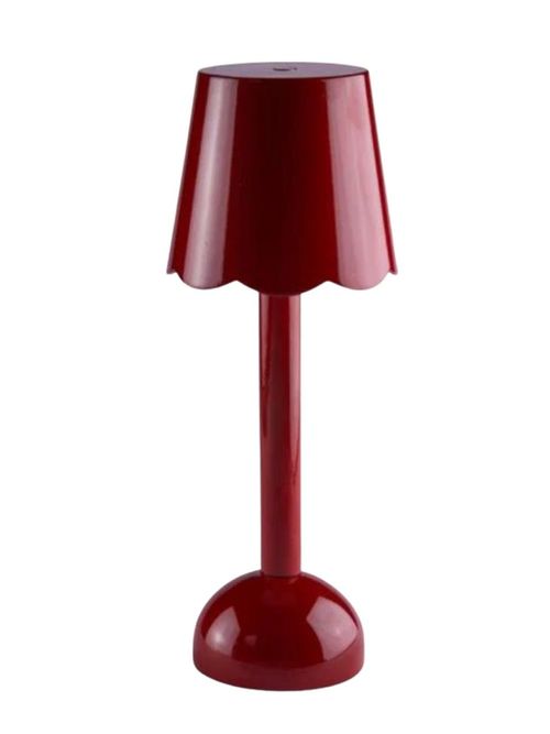 Burgundy Scallop Rechargeable Led Lamp