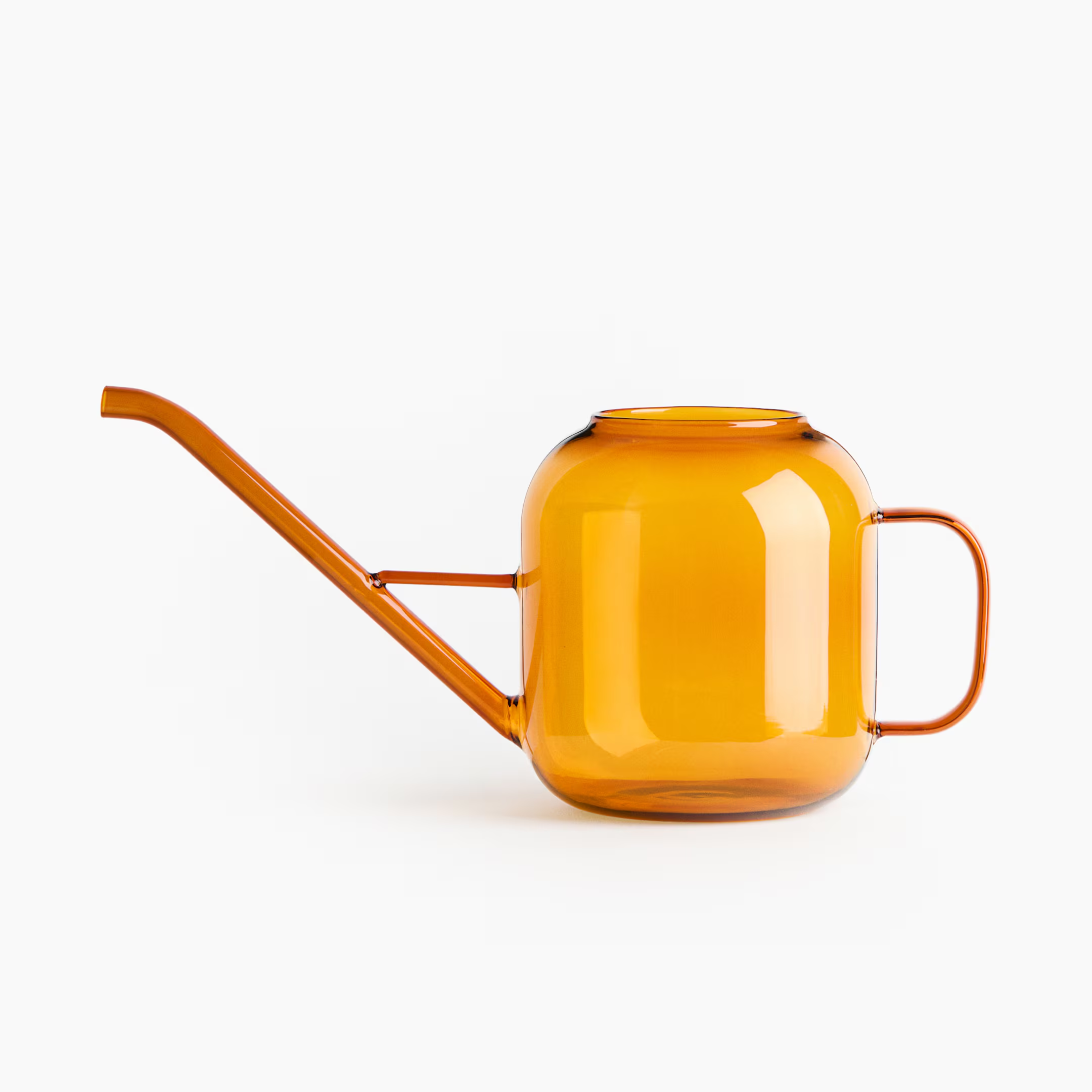 Glass Watering Can in orange