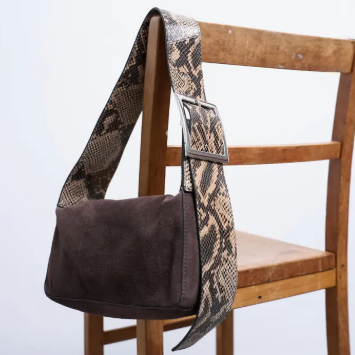 snake print bag