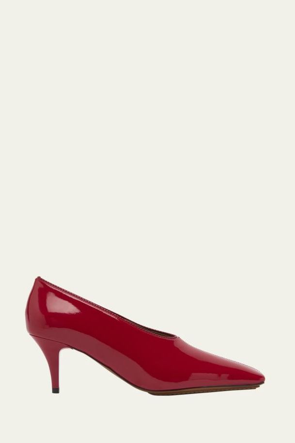 60 Patent Faux Leather Stiletto Pumps