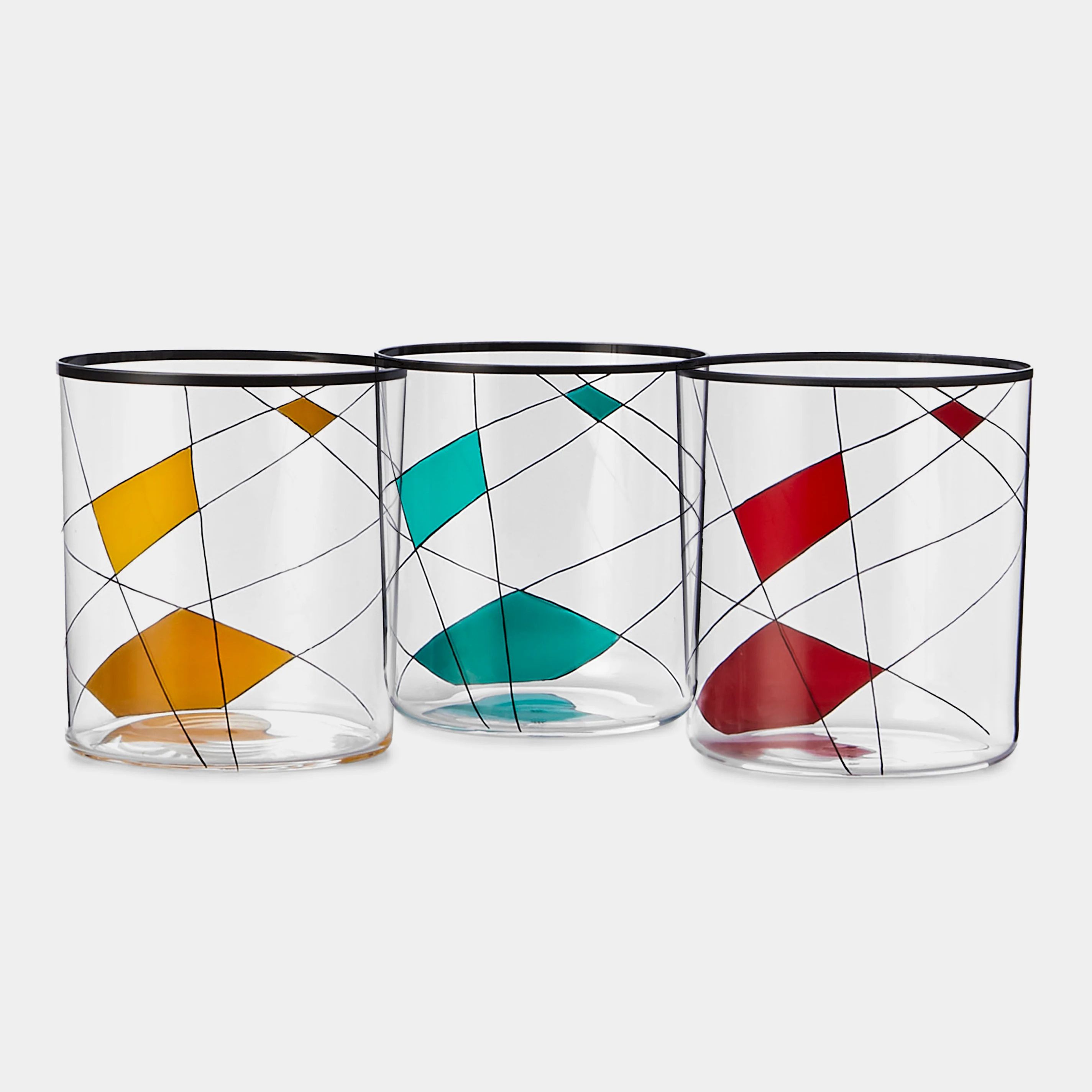 colourful glassware