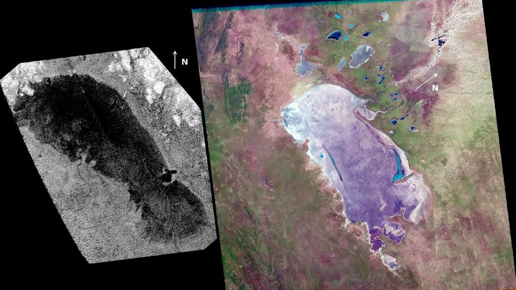 Huge Lake on Saturn's Moon Titan Acts Like Earth's Mudflats | Space