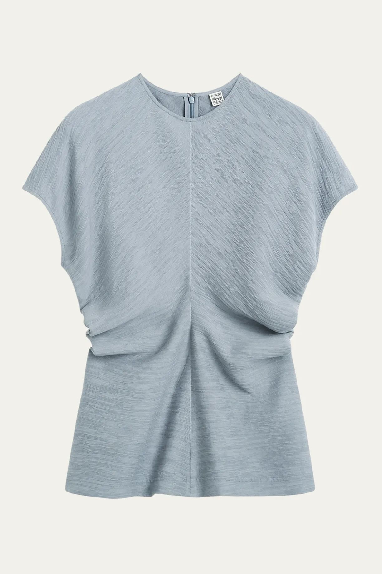 Toteme Slouch Waist Short-Sleeve Top