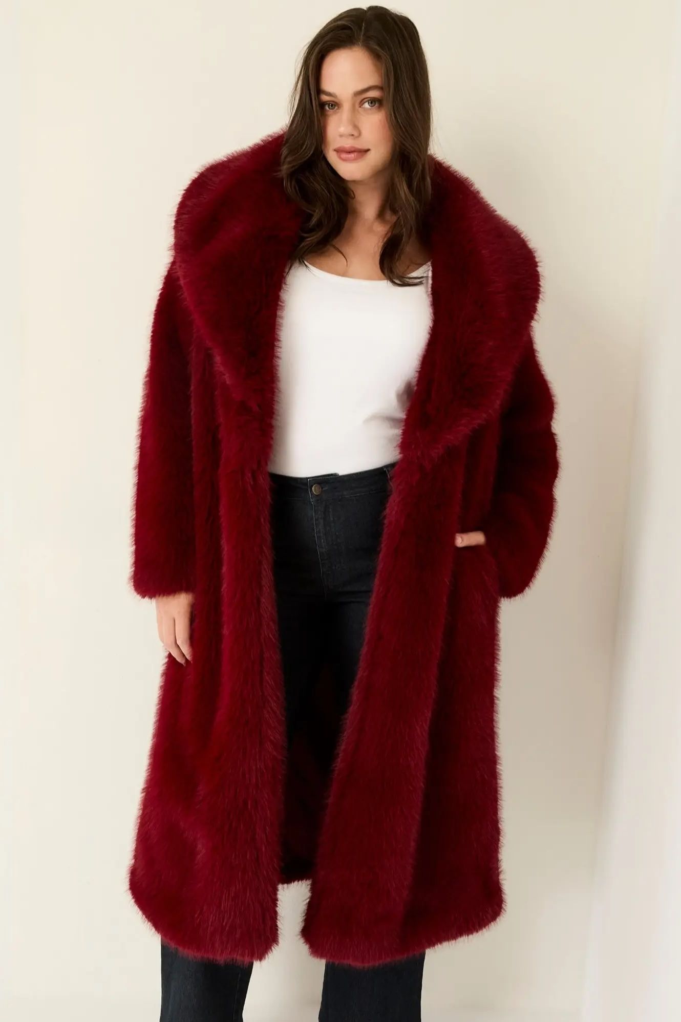 Nordstrom faux fur jacket