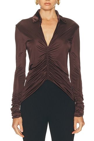 Front Ruched Shirt